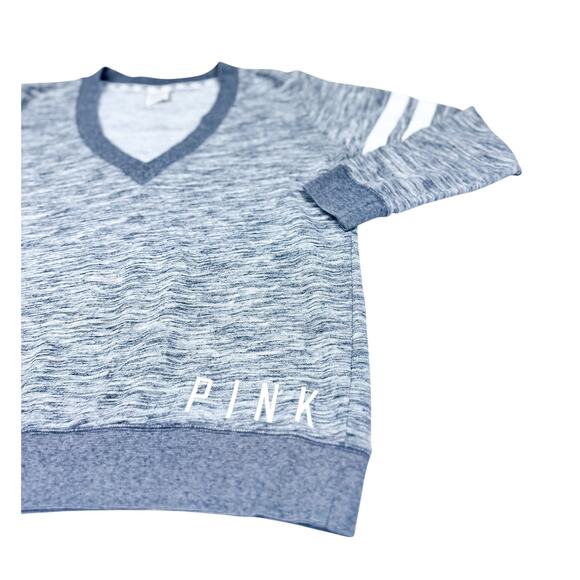 Victoria's Secret PINK V-Neck Sweater - Size Medium - Gray - Picture 3 of 6